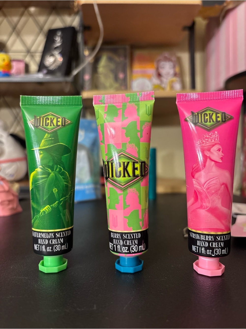 Wicked Scented Hand Cream Trio - Green, Pink, Hot Pink